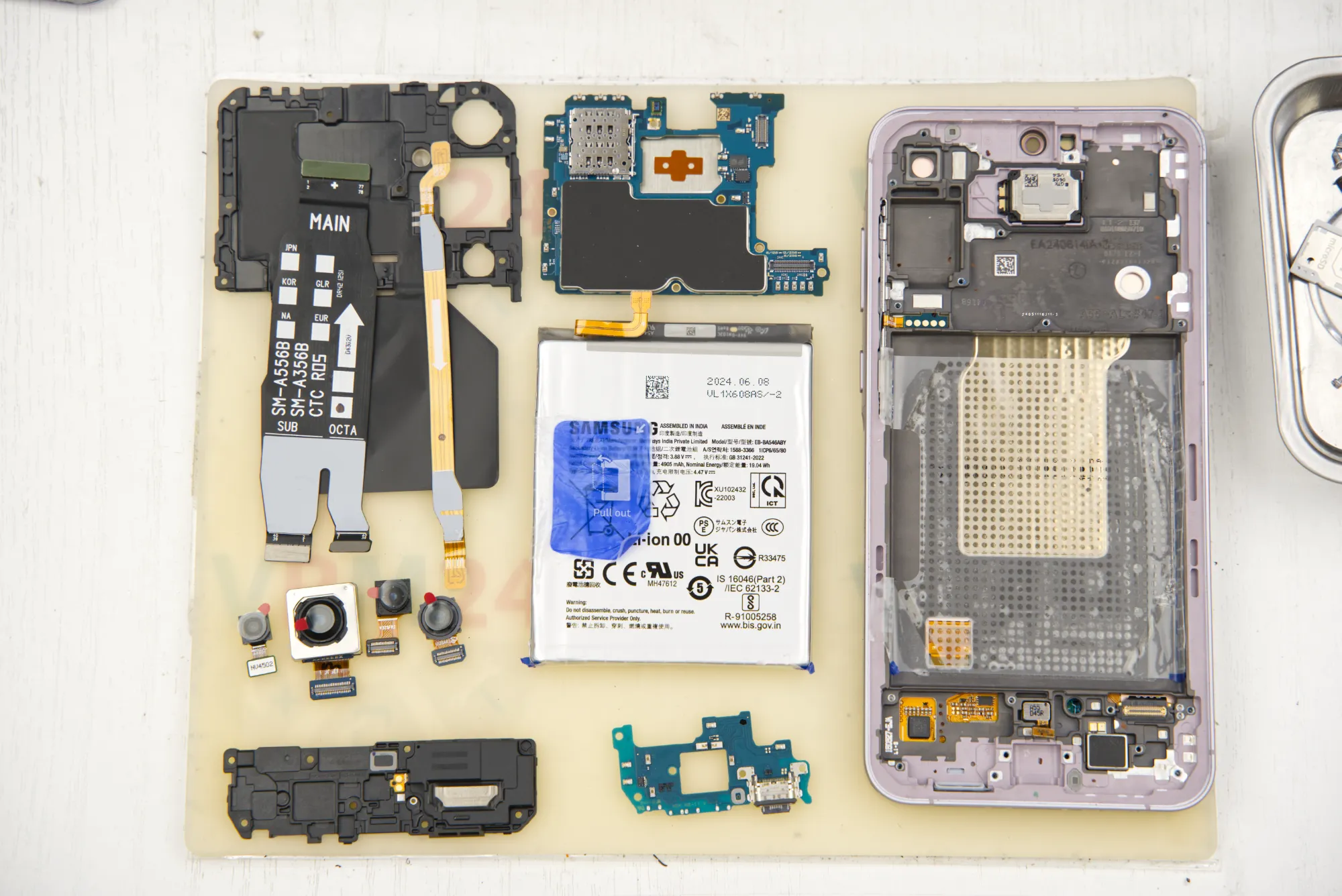 serwis rozłożył galaxy a55