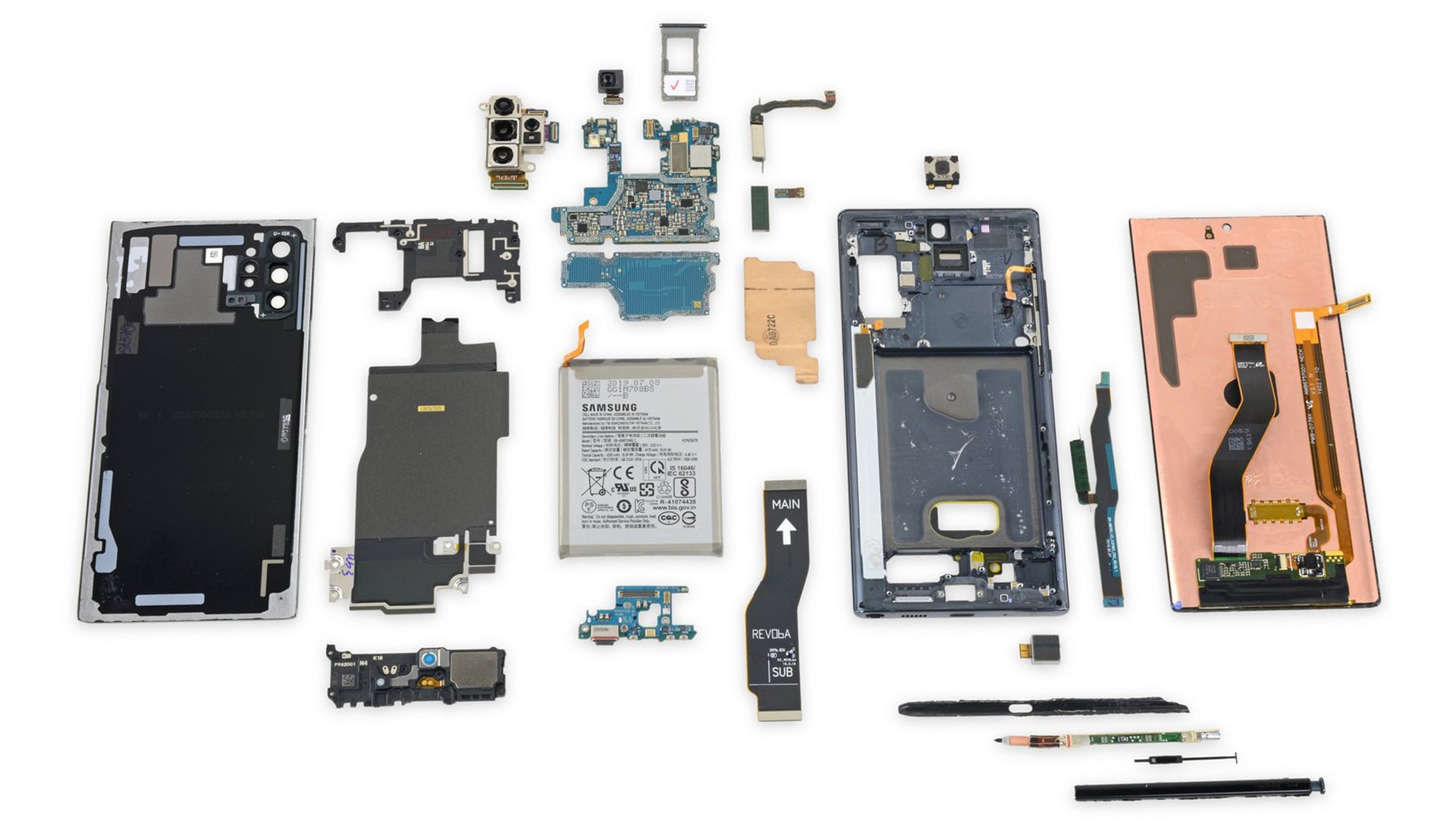 rozłożony note 8 w serwisie samsung