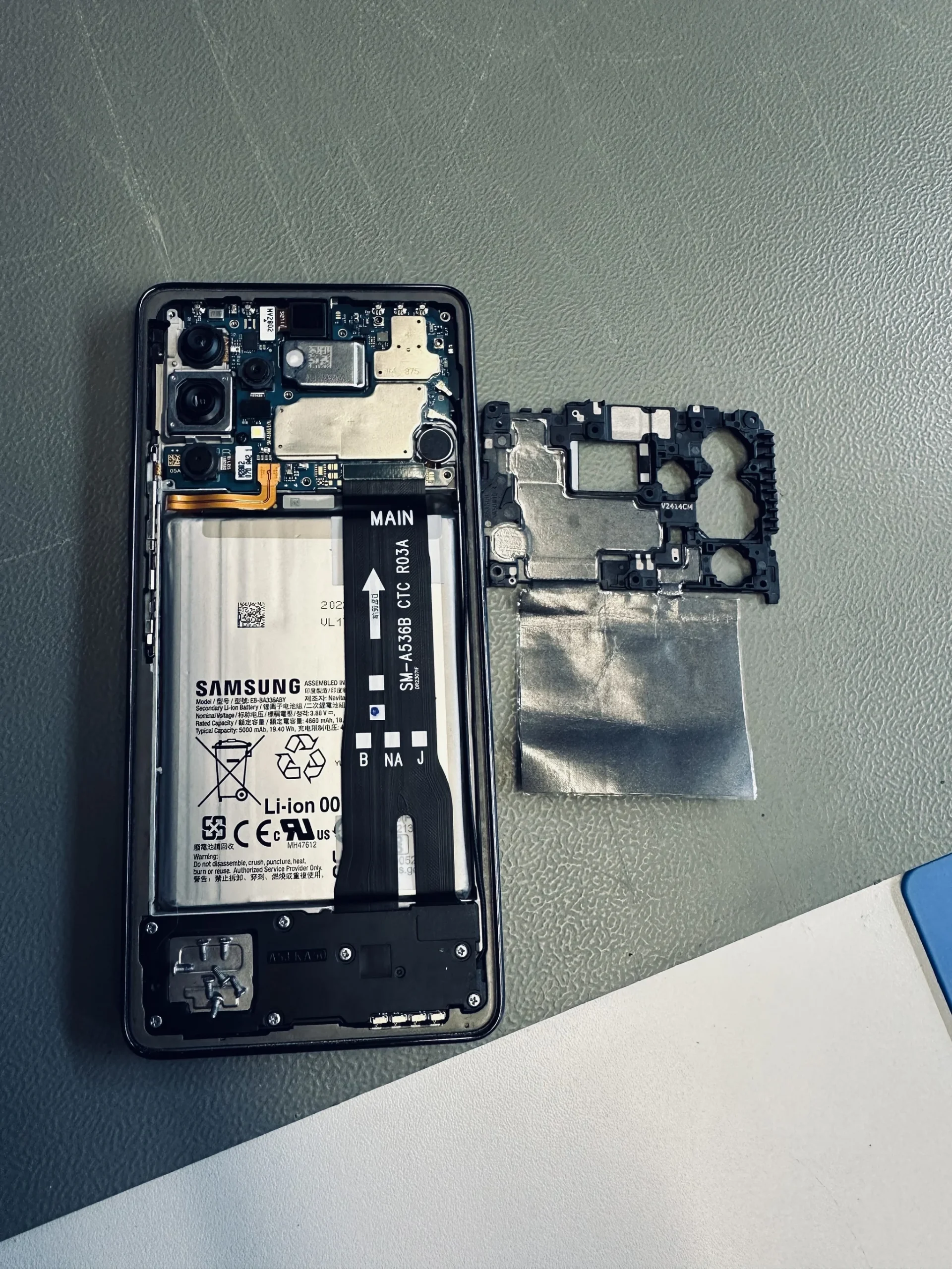 czyszczenie zalanego samsunga a53
