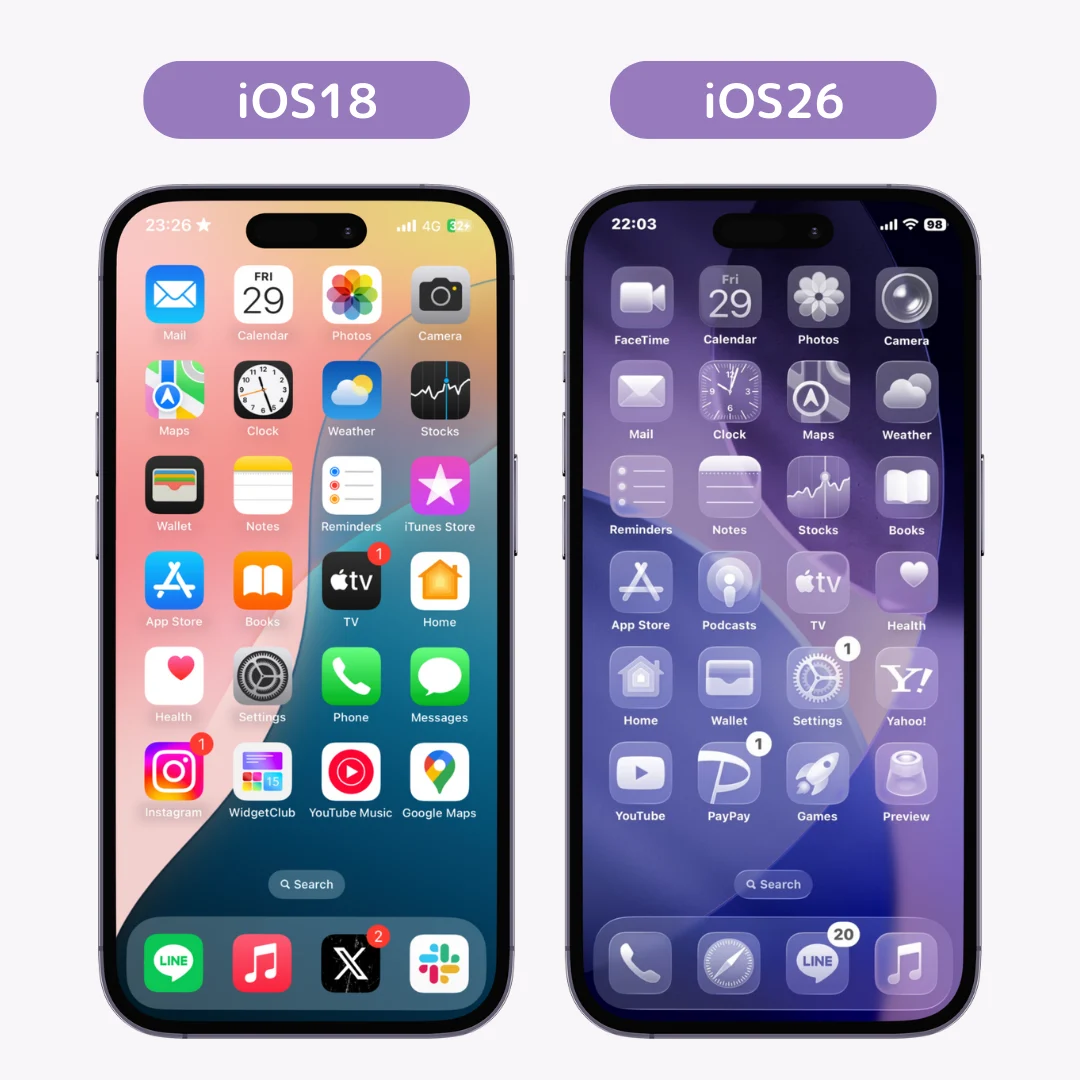 stary i nowy system iphone