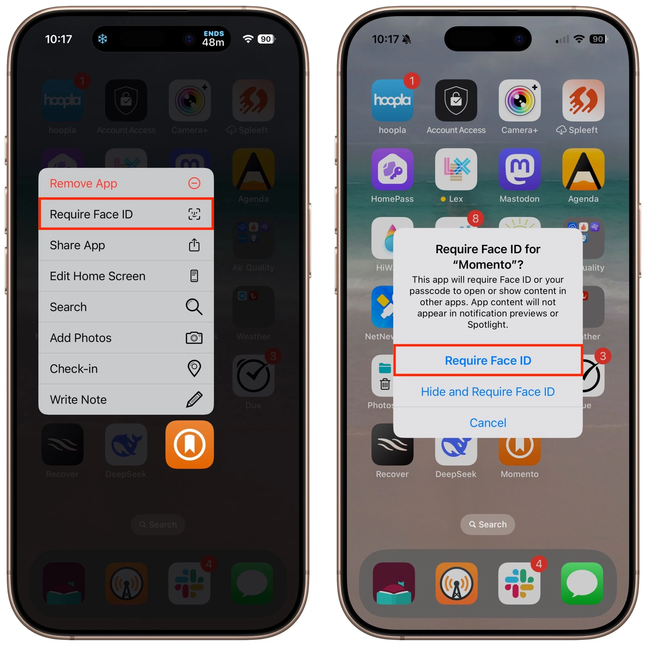 ekran iphone z ustawioną blokadą