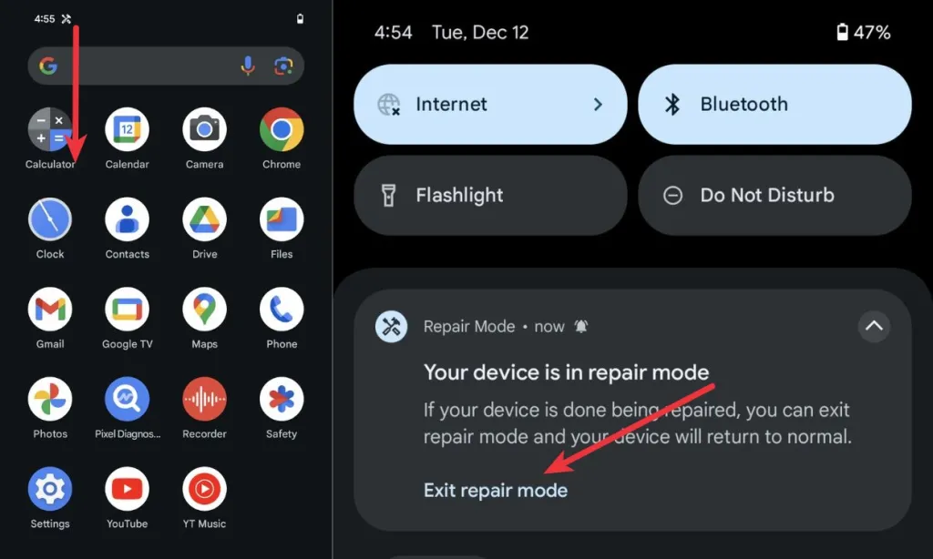 udana naprawa telefonu google