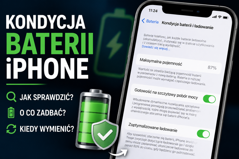 Kondycja baterii iPhone – jak sprawdzić i wymienić baterię