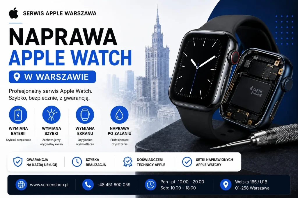 Naprawa Apple Watch in Warszawie