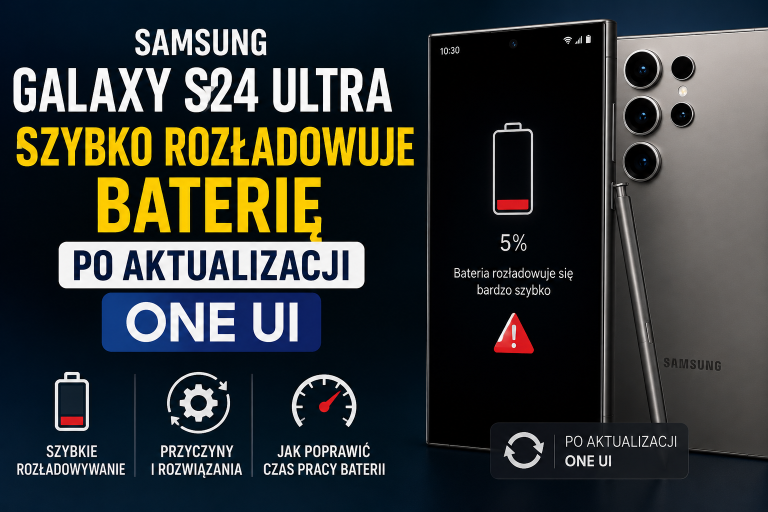 Samsung Galaxy S24 Ultra: Dlaczego bateria szybciej się rozładowuje po One UI?