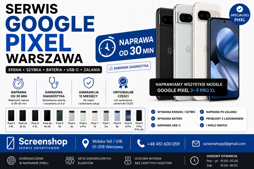 Serwis Google Pixel Warszawie